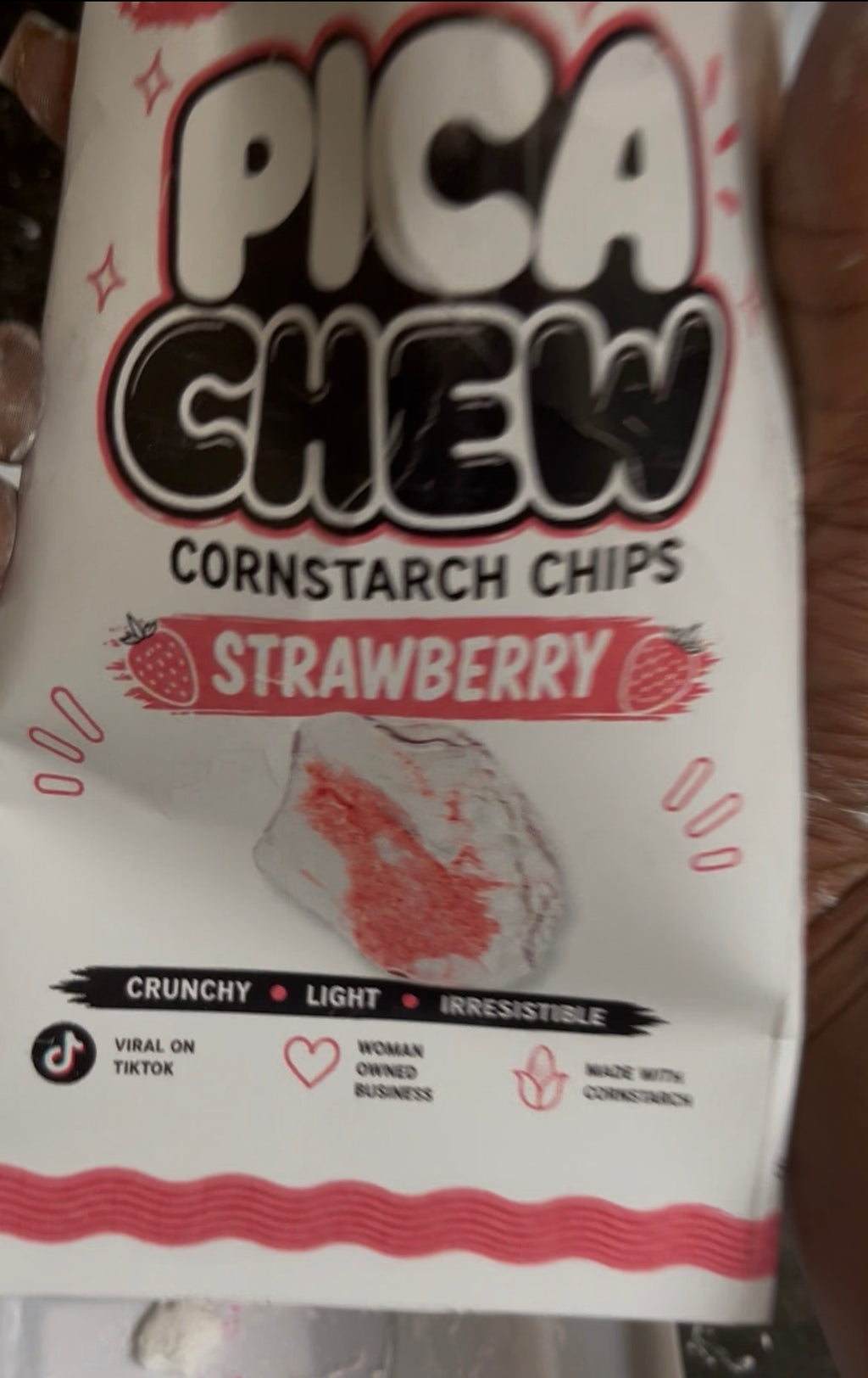 Strawberry Cornstarch Chips